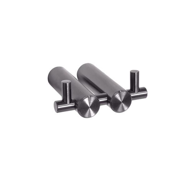 Blutide Sage Gunmetal Double Robe Hook