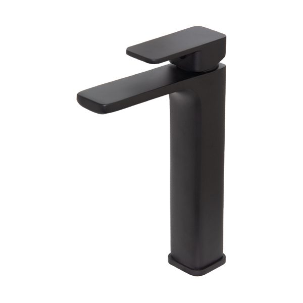 Shore Black Basin Mixer Tap – 210mm