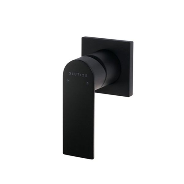 Silk Black Concealed Mixer Tap Trim Kit