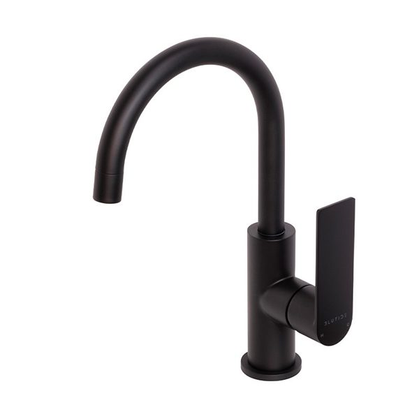 Silk Black Gooseneck Basin Mixer Tap