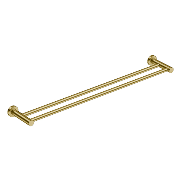 Bathroom Butler Brushed Champagne Gold Double Towel Rail 800mm (4685)