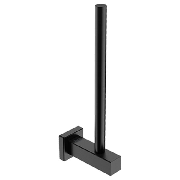 Bathroom Butler Matt Black Spare Paper Holder (8504)