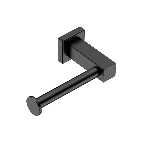 Bathroom Butler Matt Black Left Paper Holder (8507)